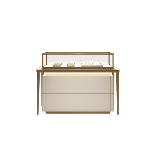Customized Jewelry Store Display Cabinets Luxury Jewelry Showroom Interior Design for High-End Retail