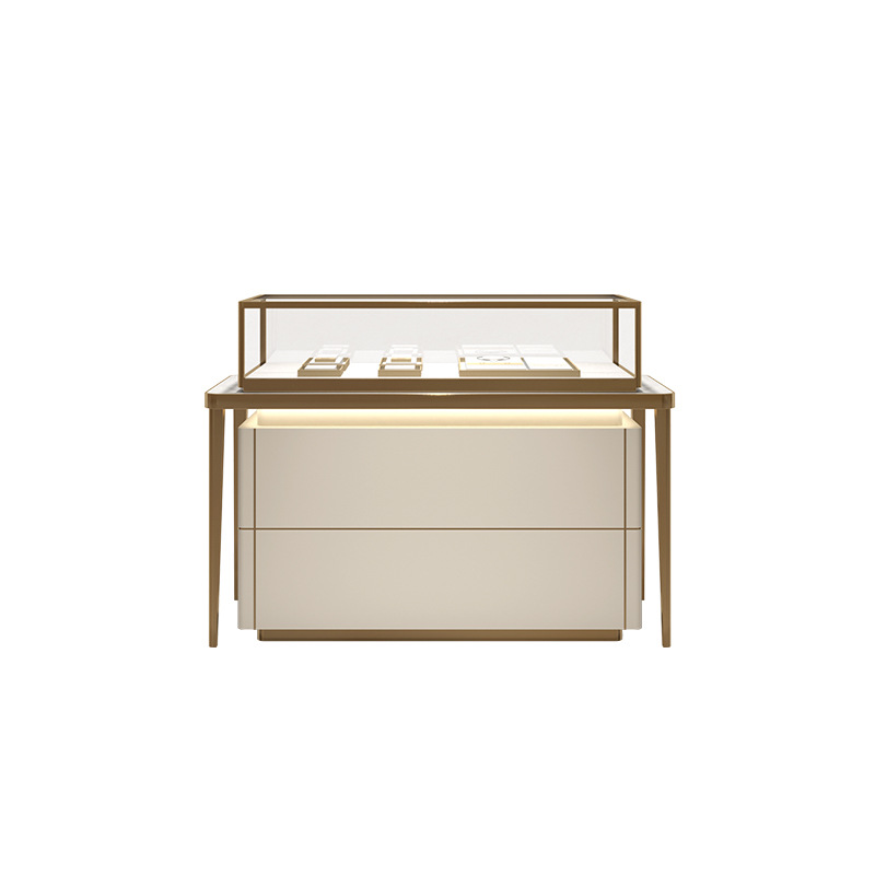 Customized Jewelry Store Display Cabinets Luxury Jewelry Showroom Interior Design for High-End Retail