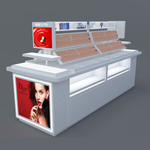 26J127-1-001 Skin Care Makeup Display Cabinet Beauty Lipstick Sample Nail Art Retailer Display Cabinets Shelf