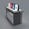 Modern Beauty Salon Cabinet Display Racks with Light Shelves for Cosmetics Perfumes & Skincare Products