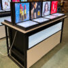 Modern Beauty Salon Cabinet Display Racks with Light Shelves for Cosmetics Perfumes & Skincare Products