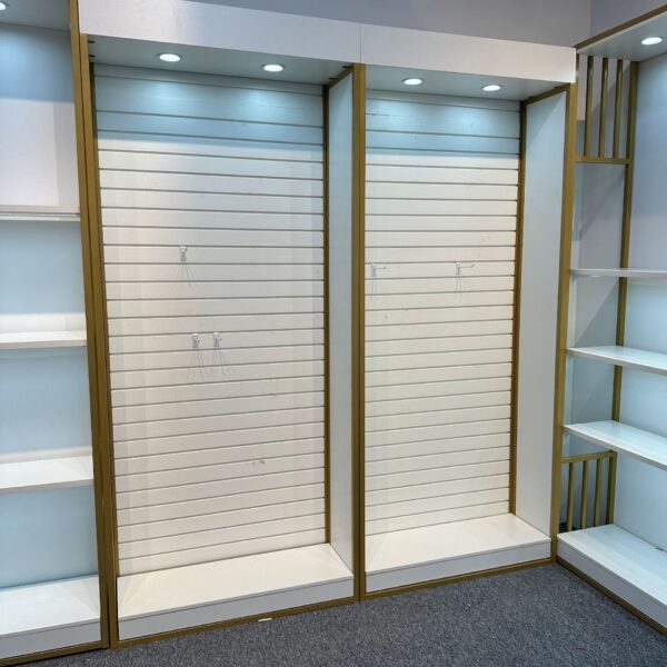 Skincare Store Furniture Wood Perfume Boutique Interior Design Cosmetic Display Showcase for Makeup Shop