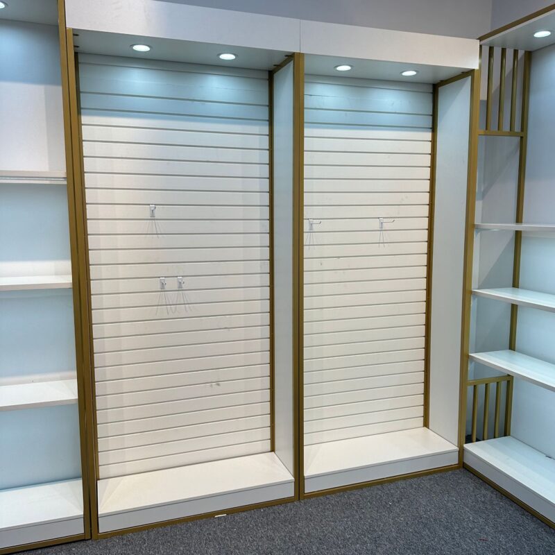 Skincare Store Furniture Wood Perfume Boutique Interior Design Cosmetic Display Showcase for Makeup Shop