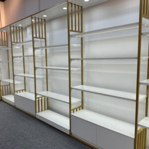 26J128-1-005 Skincare Store Furniture Wood Perfume Boutique Interior Design Cosmetic Display Showcase for Makeup Shop