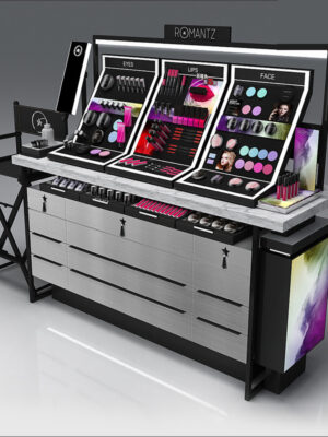 Modern Skin Care & Cosmetics Display Cabinet Perfume Makeup Island Cabinet