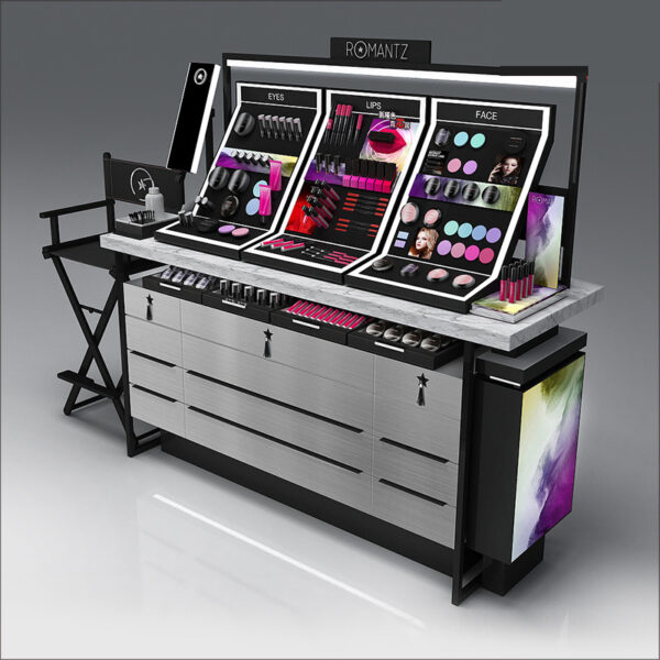 Modern Skin Care & Cosmetics Display Cabinet Perfume Makeup Island Cabinet