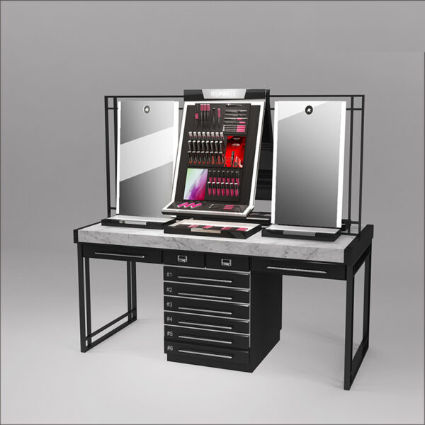 Modern Skin Care & Cosmetics Display Cabinet Perfume Makeup Island Cabinet