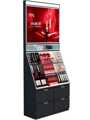 Cosmetic display cabinet back cabinet small universal beauty counter shelf display rack