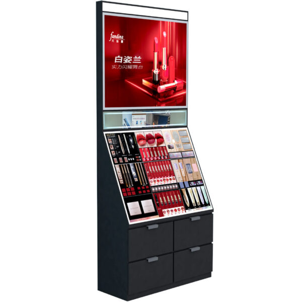 Cosmetic display cabinet back cabinet small universal beauty counter shelf display rack