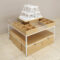 New Style Metal Wood Cosmetic Display Cabinet Makeup Counter Stacking Shelves Supermarket Use