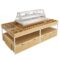 New Style Metal Wood Cosmetic Display Cabinet Makeup Counter Stacking Shelves Supermarket Use