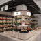 Wholesale Factory Fresh Food Fruit and Vegetable Display Shelf Double-sided Island Display Rack Supermarket Cabinet