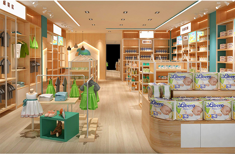 Supermarket Maternal Infant Store Display Cabinets Milk Powder Cosmetic Store Display Shelves