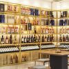 Shop Design Customized Winery Illuminated Wine Racks Cabinets Display Shelf for Foreign Liquor Red Wine Storage Racks