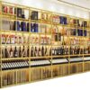 Shop Design Customized Winery Illuminated Wine Racks Cabinets Display Shelf for Foreign Liquor Red Wine Storage Racks