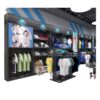 Hot Custom Modern Sports Rack Display Fashionable Retail Sneaker Shop Furniture Decoration Trendy Sport Shop Interior Design