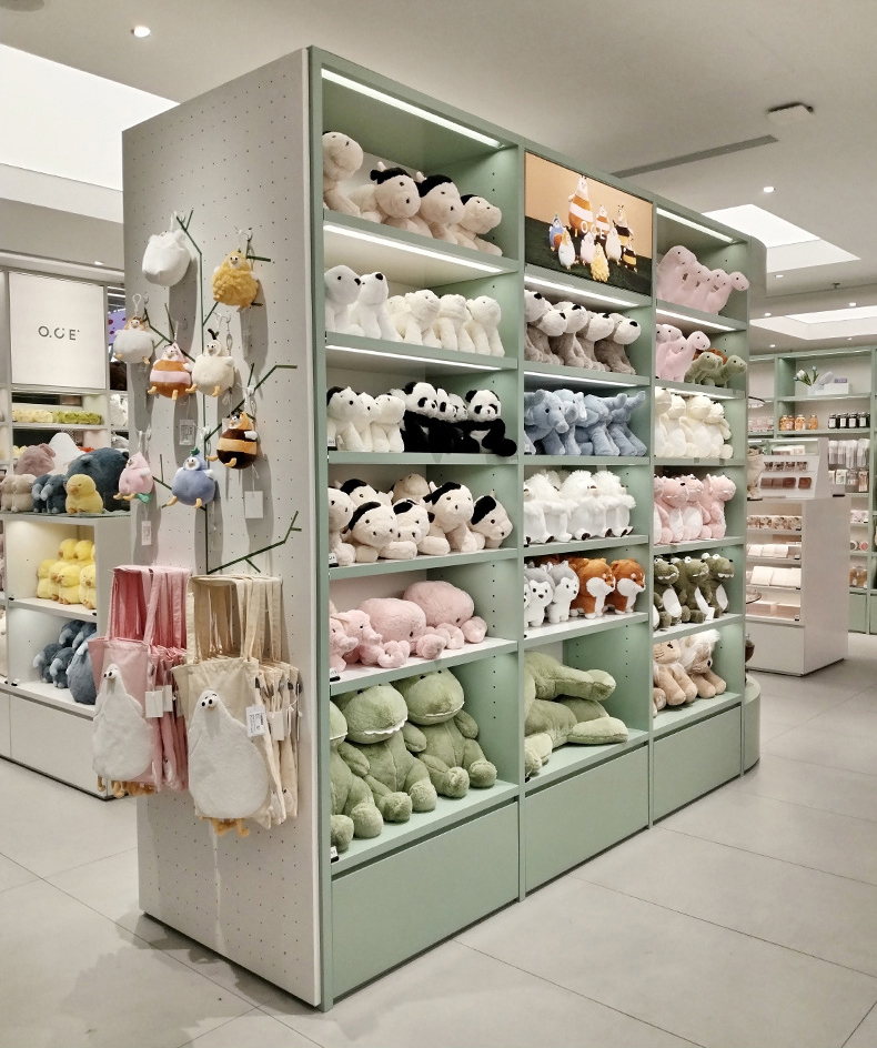 Customized Steel Display Cabinet for Supermarket Shelves Shopping Mall Grocery Boutique Toy Store Household Appliances Cosmetics