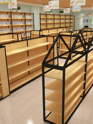 Maternal Infant Supermarket Shelf Hanging Dual-purpose Diaper Display Rack Pregnant Infant Children's Shelf Store Design