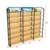 Maternal Infant Supermarket Shelf Hanging Dual-purpose Diaper Display Rack Pregnant Infant Children's Shelf Store Design