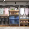 Clothes Store Design High-end Customized Clothing Display Rack Display Cabinets for Men's Business Clothes