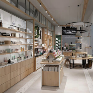 0207-2-1 Popular Shopping Mall Specialty Store Perfume Beauty Cosmetics Skincare Daily Necessities Department Store Display Shelf Cabinet