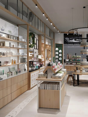 Popular Shopping Mall Specialty Store Perfume Beauty Cosmetics Skincare Daily Necessities Department Store Display Shelf Cabinet