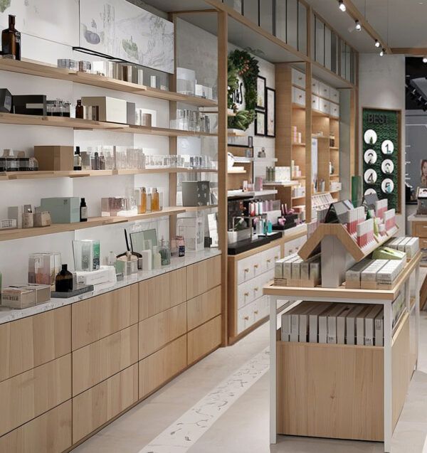 Popular Shopping Mall Specialty Store Perfume Beauty Cosmetics Skincare Daily Necessities Department Store Display Shelf Cabinet