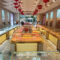 Custom Shopping Mall High-end Luxury Gold Jewelry Display Cabinet Stainless Steel Baking Paint Antique Jade Lamp Shop Fitting