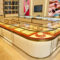 Custom Shopping Mall High-end Luxury Gold Jewelry Display Cabinet Stainless Steel Baking Paint Antique Jade Lamp Shop Fitting