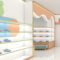 Custom Shoes Bags Display Cabinet Display Racks Special-shaped Arc Design Whole Store Design Shelf Display Showcases