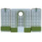 Lingerie Custom Display Cabinet Bra Showcase Curved Green & White Company Showroom Underwear Store Clothing Apparel Display Rack