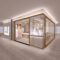 Whole Store Design High-end Department Jewelry Gold Display Cabinet Background Wall Props Lighting Integrated Design