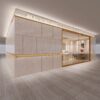 Whole Store Design High-end Department Jewelry Gold Display Cabinet Background Wall Props Lighting Integrated Design