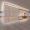 Whole Store Design High-end Department Jewelry Gold Display Cabinet Background Wall Props Lighting Integrated Design