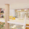 Customized Mother and Baby Store Shelves Storage Racks Multi-layer Milk Powder Diapers Side Cabinets Island Flow Tables