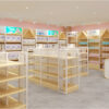 Customized Mother and Baby Store Shelves Storage Racks Multi-layer Milk Powder Diapers Side Cabinets Island Flow Tables
