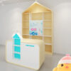 Customized Mother and Baby Store Shelves Storage Racks Multi-layer Milk Powder Diapers Side Cabinets Island Flow Tables