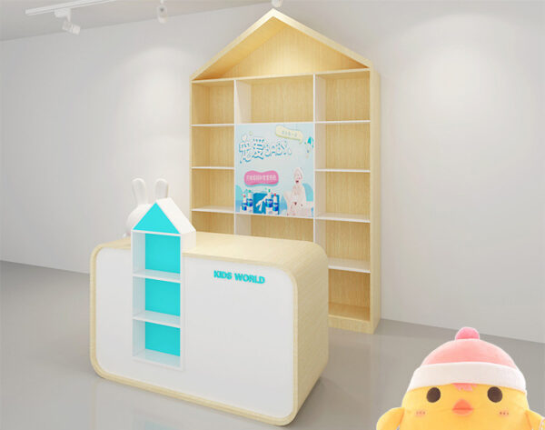 Customized Mother and Baby Store Shelves Storage Racks Multi-layer Milk Powder Diapers Side Cabinets Island Flow Tables