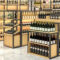 Wholesale Shop Design Modern Simple Light Luxury Wine Cabinet & Sideboard with Bar Counter Display Restaurant Use Storage Rack