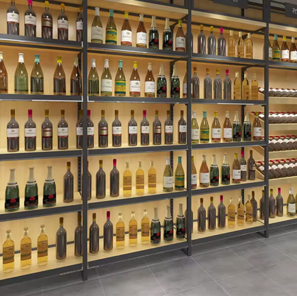 Wholesale Shop Design Modern Simple Light Luxury Wine Cabinet & Sideboard with Bar Counter Display Restaurant Use Storage Rack