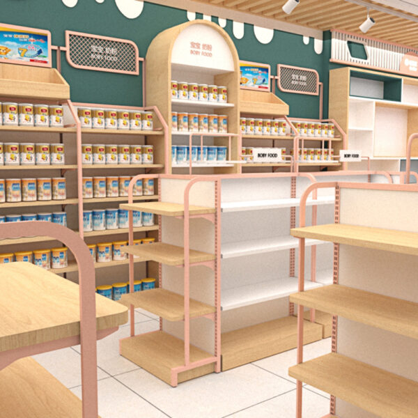 High Quality Customized Display Shelves Display Racks for Maternal and Child Store Convenience Store Stationery Supermarket