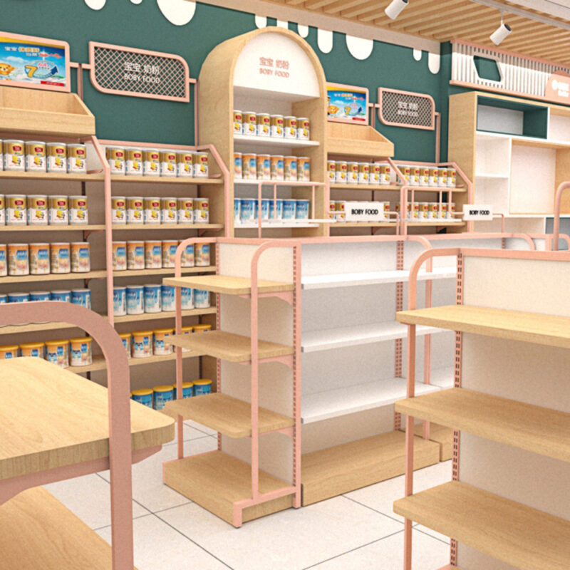 High Quality Customized Display Shelves Display Racks for Maternal and Child Store Convenience Store Stationery Supermarket