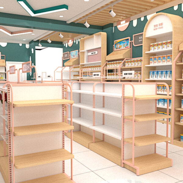 High Quality Customized Display Shelves Display Racks for Maternal and Child Store Convenience Store Stationery Supermarket