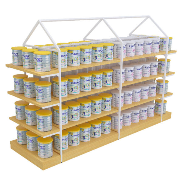Supermarket Maternity Baby Store Diaper Formula Children's Clothing Boutique Double-Sided Lightweight Steel Display Rack/Cabinet