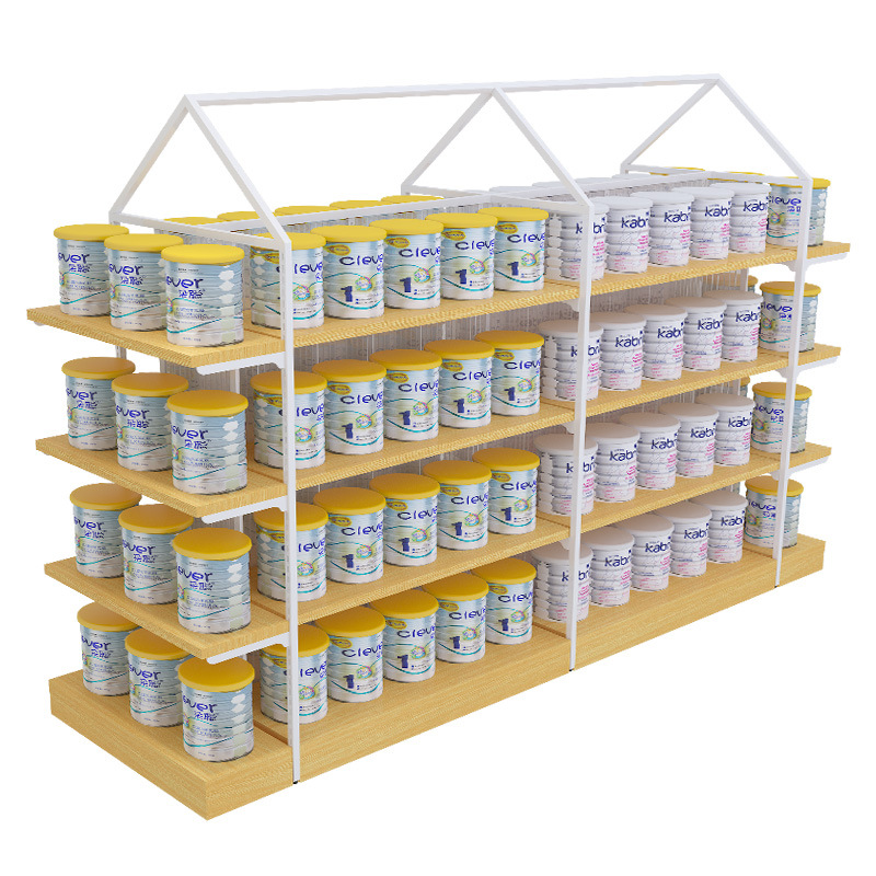 Supermarket Maternity Baby Store Diaper Formula Children's Clothing Boutique Double-Sided Lightweight Steel Display Rack/Cabinet