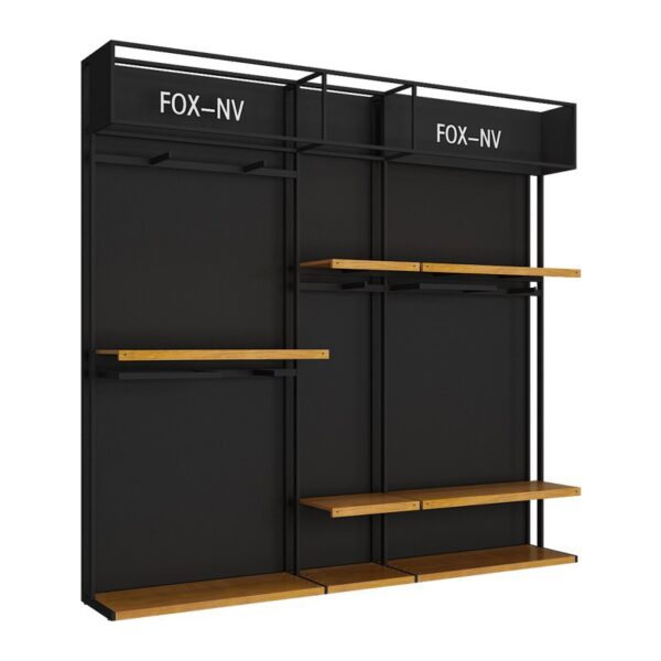 Clothing Store Design Custom Display Rack Floor Standing Hanging Rack Display Shelf Exhibition Display Stand