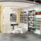 Shop Design Custom Metal Baking Paint Display Cabinet Display Rack for Shopping Mall Cosmetics Makeup & Skin Care Products