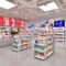 Custom Modern for Eco-Friendly Metal Cosmetics Skin Care Products Display Cabinet Counter Beauty Salon Perfume Baking
