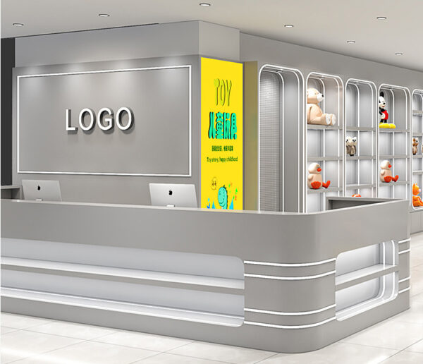 Modern Custom Wood Doll Display Cabinet Plush Toy Container Figurine Gift Shelf Sample Exhibition Hall Eco-Friendly