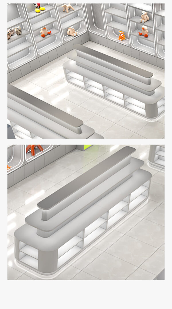 Modern Custom Wood Doll Display Cabinet Plush Toy Container Figurine Gift Shelf Sample Exhibition Hall Eco-Friendly